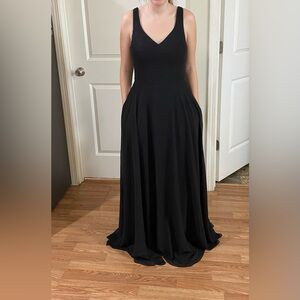 Azazie black bridesmaid dress unaltered